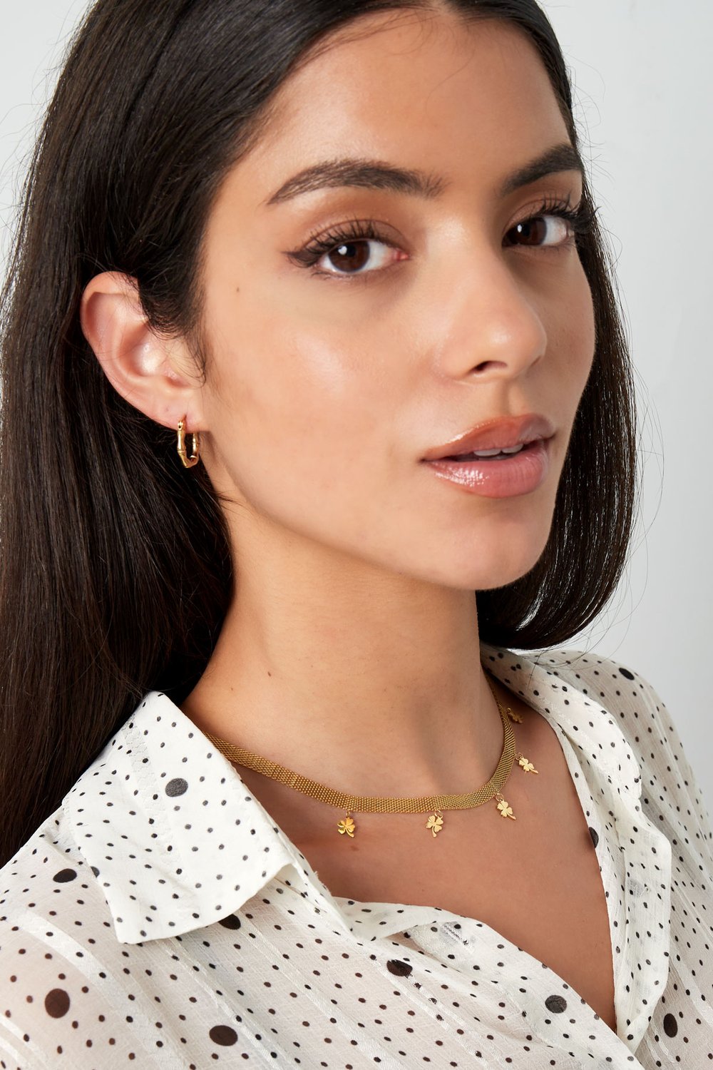 necklace robust with clovers h5Picture4